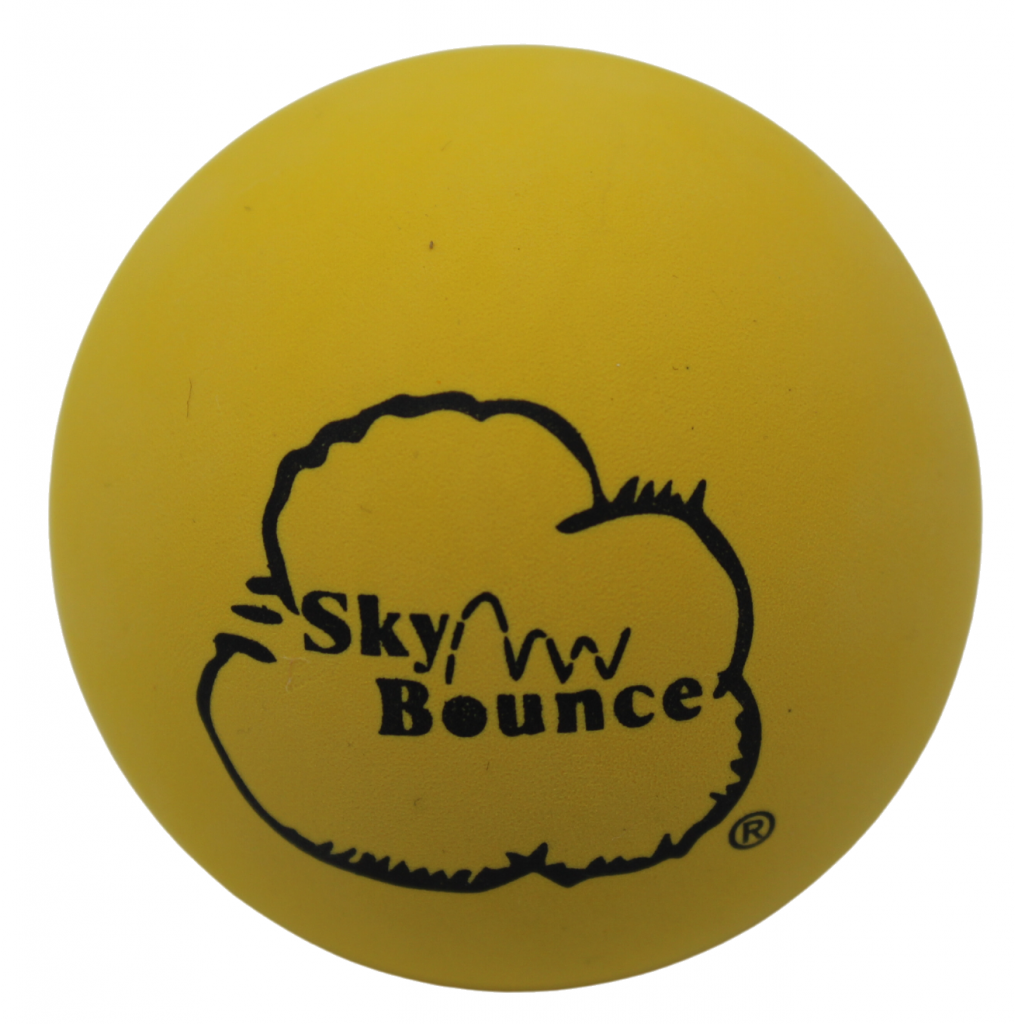  SKY Bounce Rubber HAND BALL Racquetball Stickball Catch Fetch Color Yellow